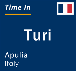 Current local time in Turi, Apulia, Italy