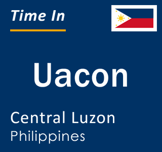 Current local time in Uacon, Central Luzon, Philippines