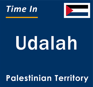 Current local time in Udalah, Palestinian Territory