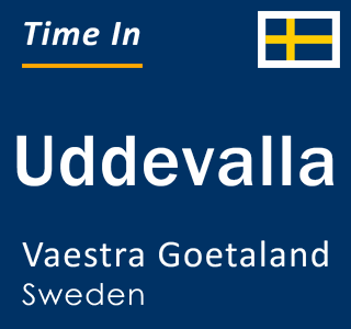 Current local time in Uddevalla, Vaestra Goetaland, Sweden