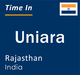 Current local time in Uniara, Rajasthan, India