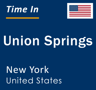 Current local time in Union Springs, New York, United States