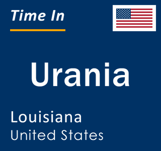 Current local time in Urania, Louisiana, United States