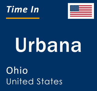 Current local time in Urbana, Ohio, United States