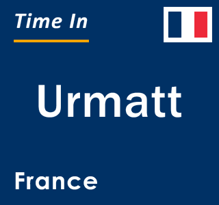 Current local time in Urmatt, France