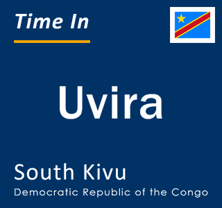 Current local time in Uvira, South Kivu, Democratic Republic of the Congo