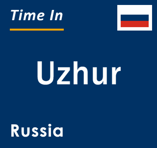 Current local time in Uzhur, Russia