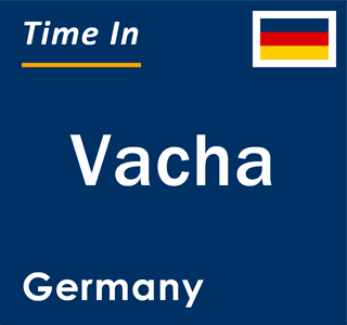 Current local time in Vacha, Germany