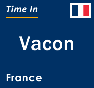 Current local time in Vacon, France