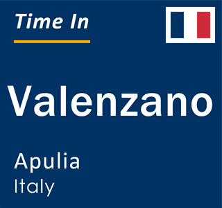 Current local time in Valenzano, Apulia, Italy