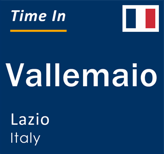 Current local time in Vallemaio, Lazio, Italy