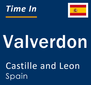 Current local time in Valverdon, Castille and Leon, Spain