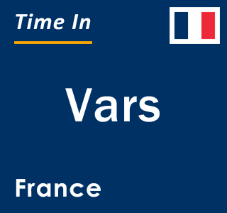 Current local time in Vars, France