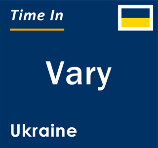 Current local time in Vary, Ukraine