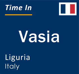 Current local time in Vasia, Liguria, Italy