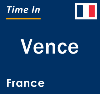 Current local time in Vence, France