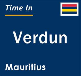 Current local time in Verdun, Mauritius