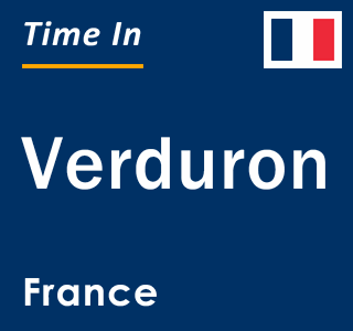 Current local time in Verduron, France