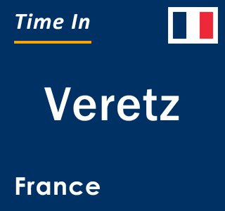 Current local time in Veretz, France