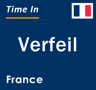 Current local time in Verfeil, France