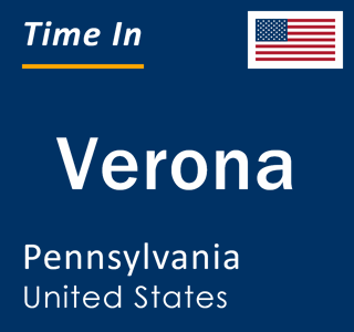 Current local time in Verona, Pennsylvania, United States