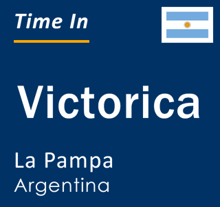 Current local time in Victorica, La Pampa, Argentina