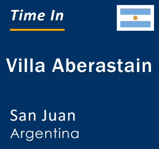 Current local time in Villa Aberastain, San Juan, Argentina