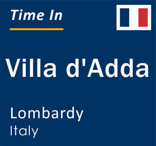 Current local time in Villa d'Adda, Lombardy, Italy