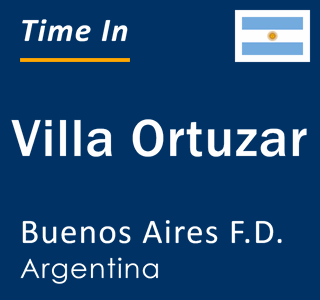 Current local time in Villa Ortuzar, Buenos Aires F.D., Argentina