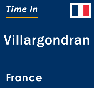 Current local time in Villargondran, France