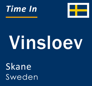 Current local time in Vinsloev, Skane, Sweden