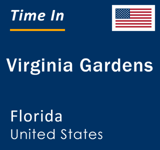 Current local time in Virginia Gardens, Florida, United States