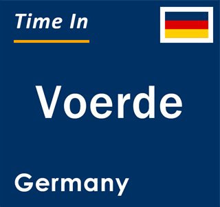 Current local time in Voerde, Germany