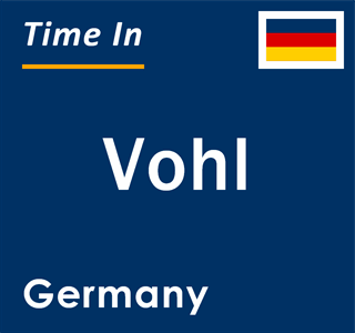 Current local time in Vohl, Germany