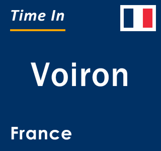 Current local time in Voiron, France