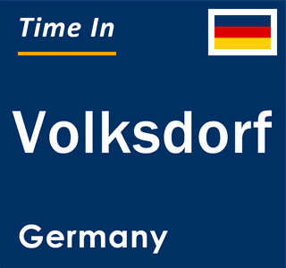 Current local time in Volksdorf, Germany