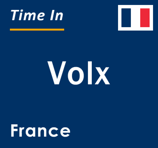 Current local time in Volx, France