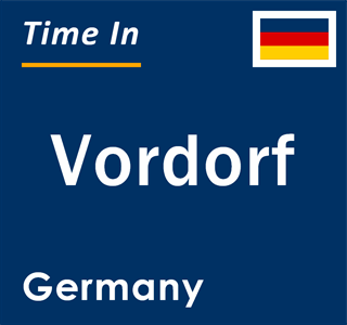 Current local time in Vordorf, Germany