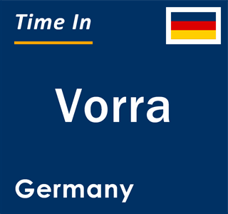 Current local time in Vorra, Germany