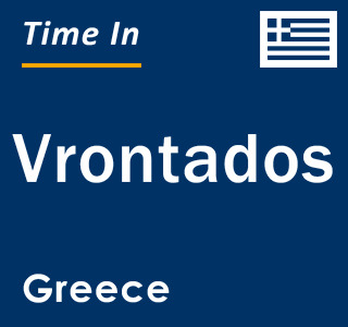 Current local time in Vrontados, Greece