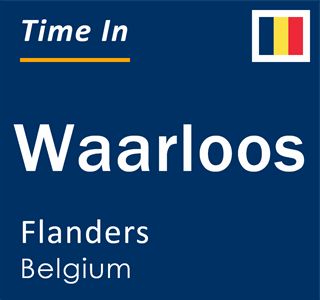 Current local time in Waarloos, Flanders, Belgium