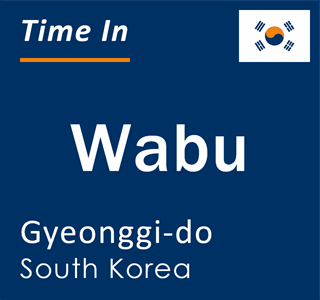 Current local time in Wabu, Gyeonggi-do, South Korea