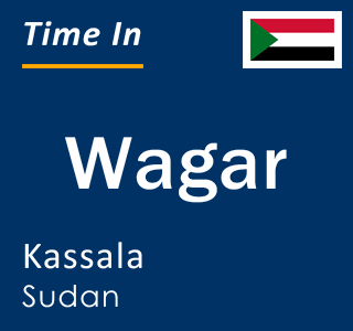 Current local time in Wagar, Kassala, Sudan