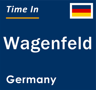 Current local time in Wagenfeld, Germany