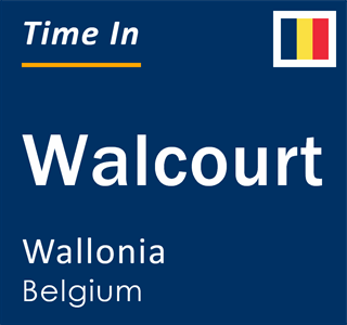 Current local time in Walcourt, Wallonia, Belgium