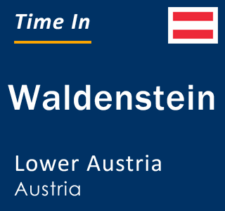 Current local time in Waldenstein, Lower Austria, Austria