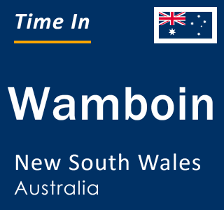 Current local time in Wamboin, New South Wales, Australia