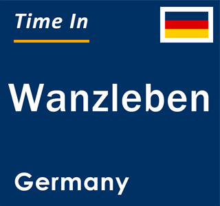 Current local time in Wanzleben, Germany