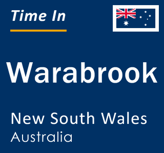 Current local time in Warabrook, New South Wales, Australia