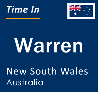 Current local time in Warren, New South Wales, Australia